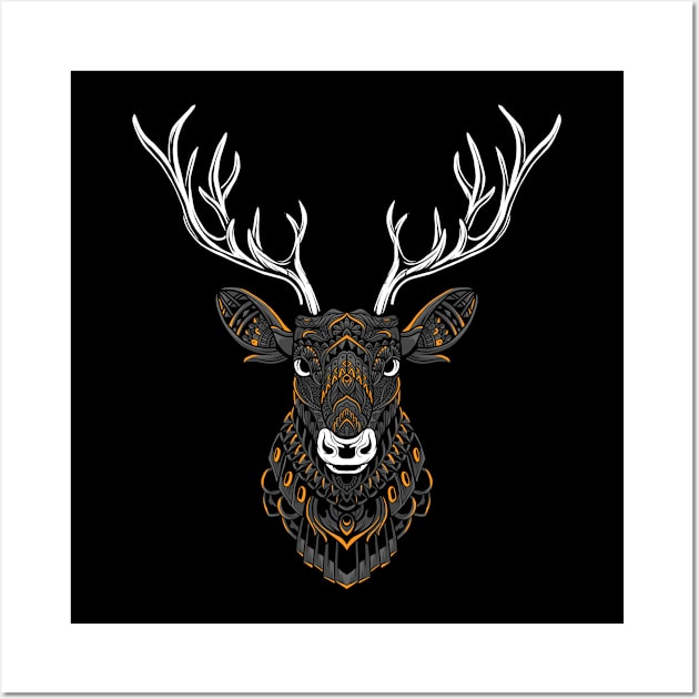 the deer Wall Art by prastika